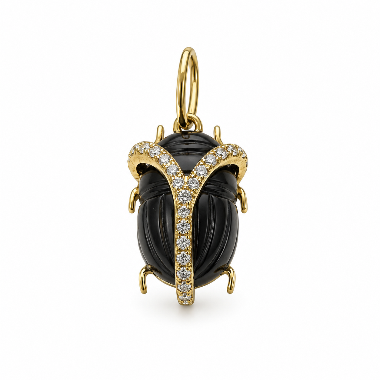 Beetle Stone Charm