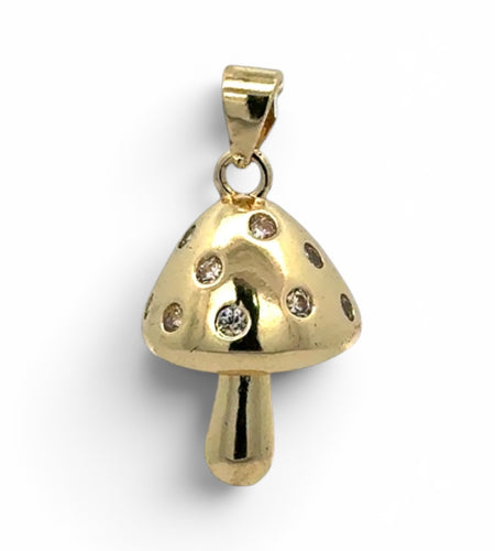 Mushroom Crystal Charm