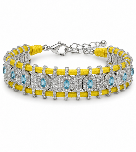 Royal  Crystal Cord Bracelet