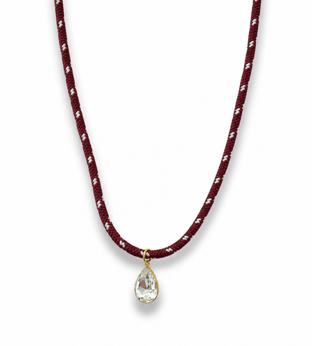 Ruby Rope Drop Necklace