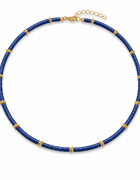 Blue Heishi Necklace