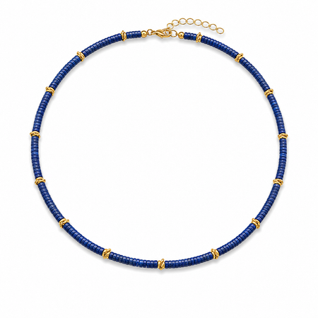 Blue Heishi Necklace