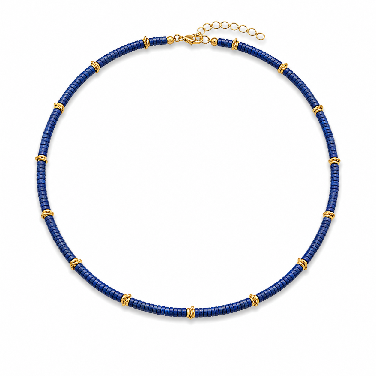 Blue Heishi Necklace