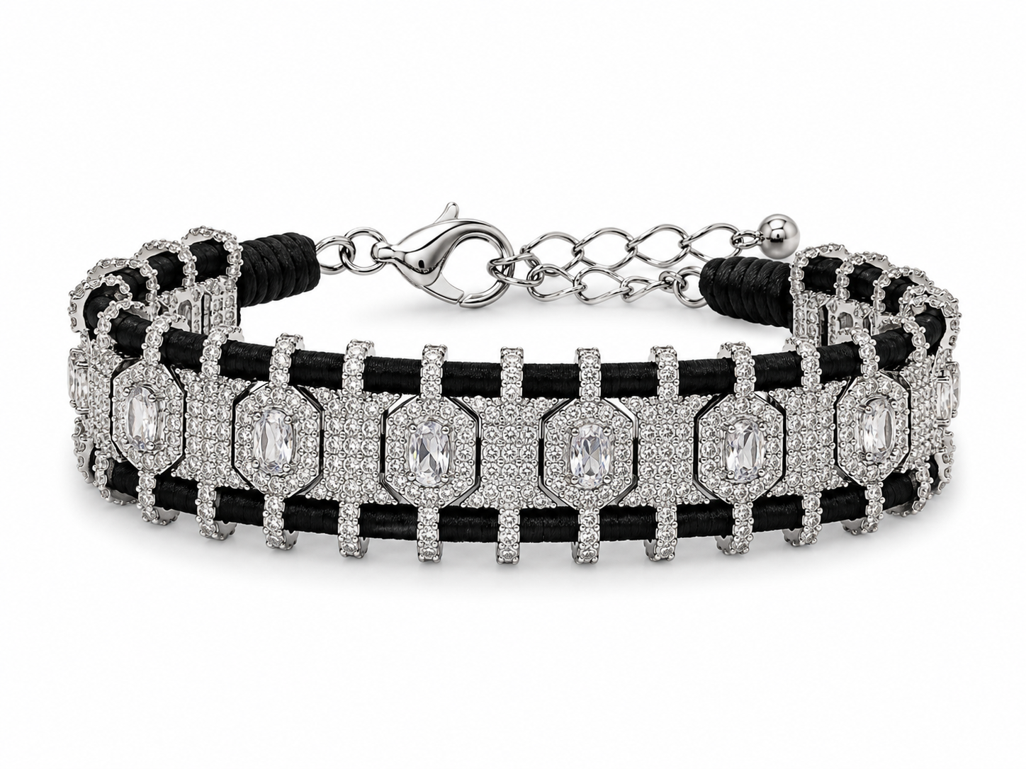 Royal  Crystal Cord Bracelet