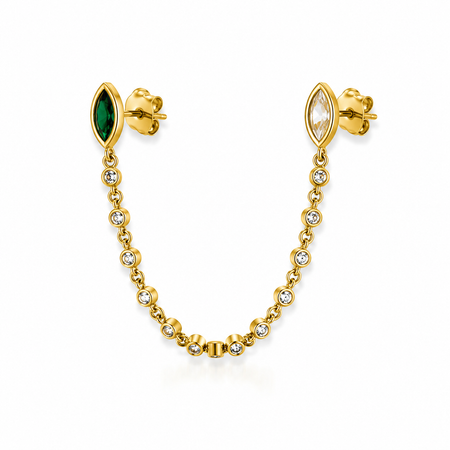 Celeste Marquise Chain Stud