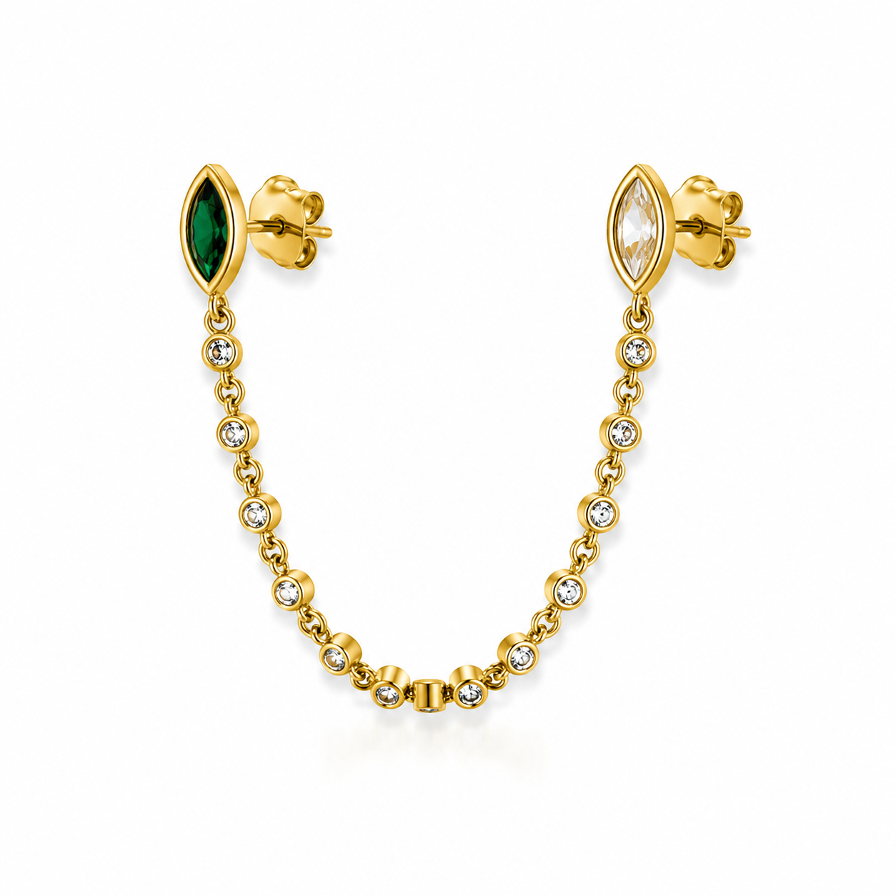 Celeste Marquise Chain Stud