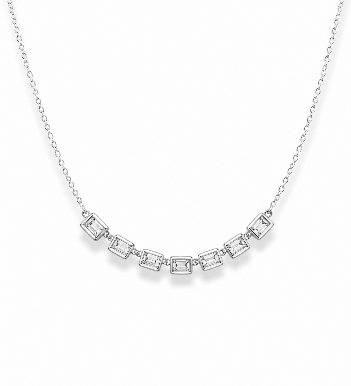 Square frame necklace