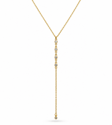 Celeste Drop Lariat Necklace