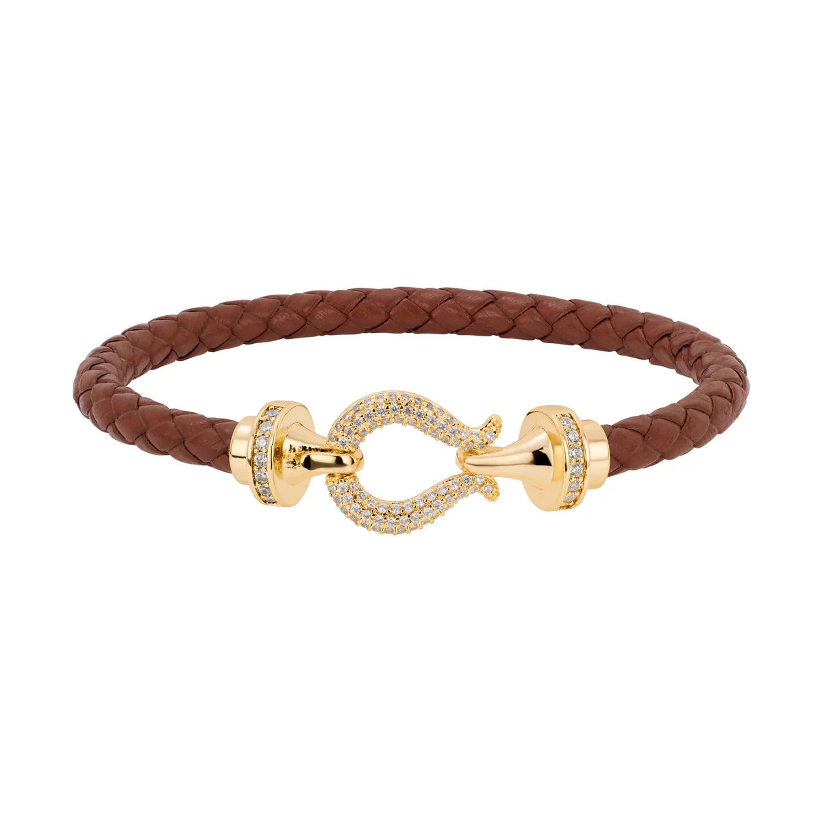 Sparkle Clasp Braided Bracelet