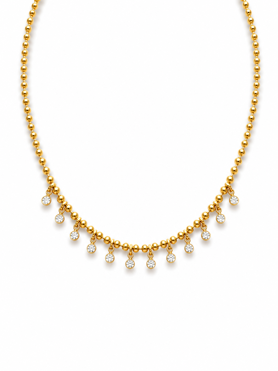 Golden Starlight Dangle Necklace