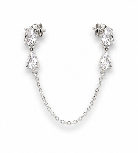 Double Teardrop Piercing