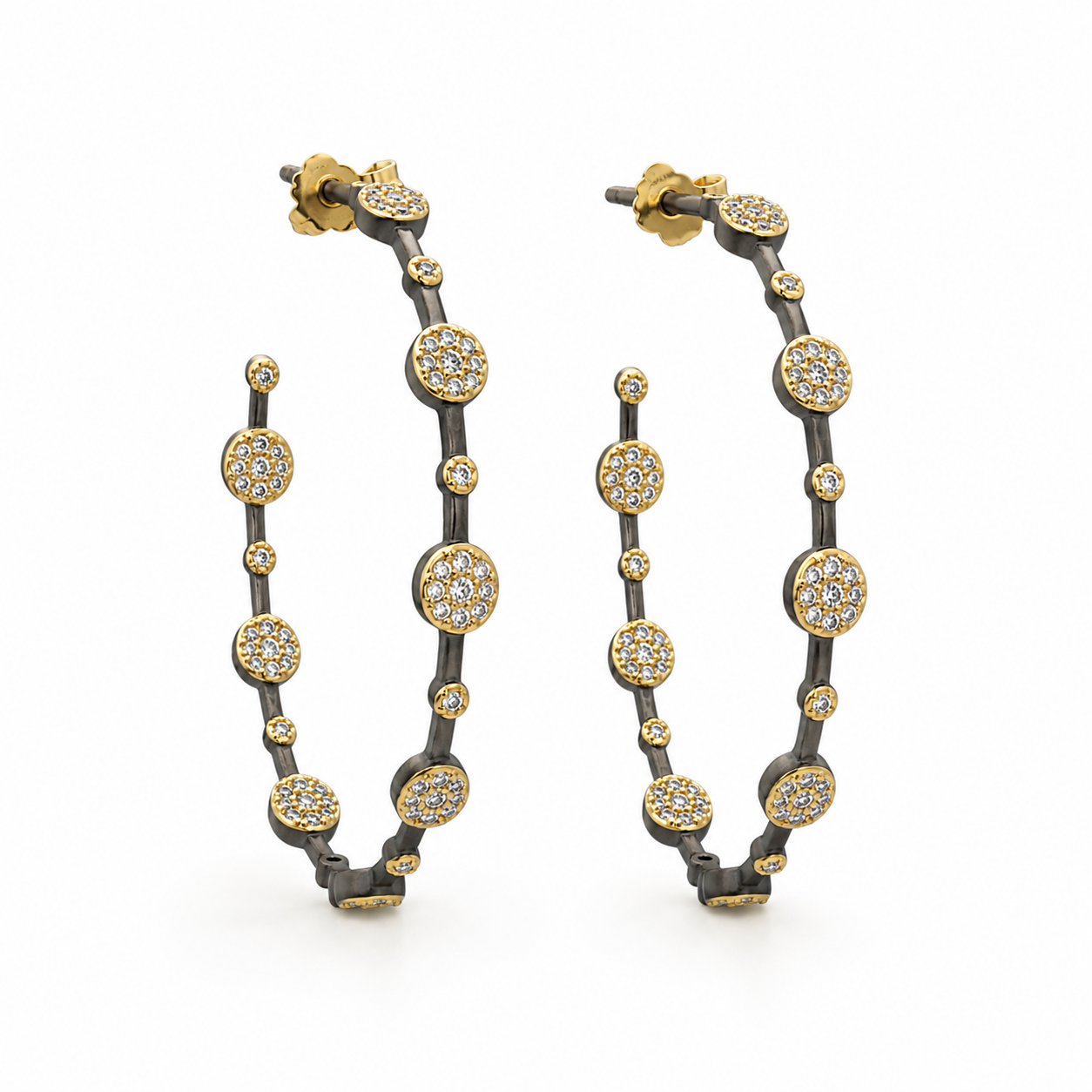 Black Gold Hoops