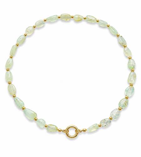 Prehnite Toggle Necklace