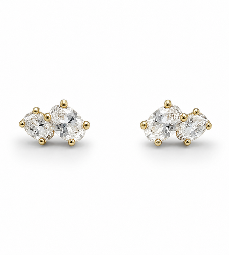 Double Oval stud