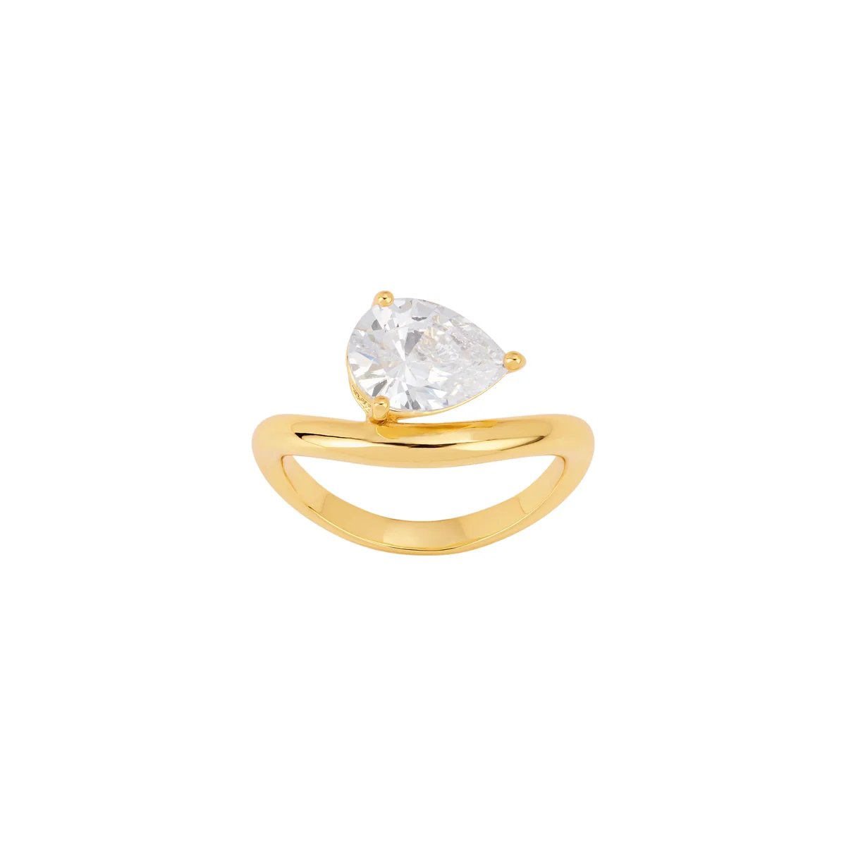 Pear Glow Open Ring