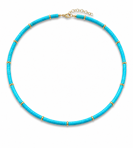 Turquoise Heishi Necklace