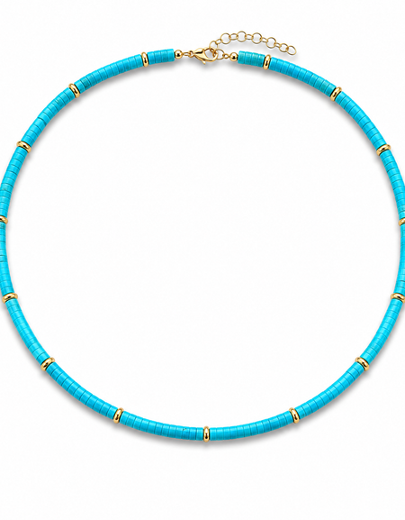Turquoise Heishi Necklace