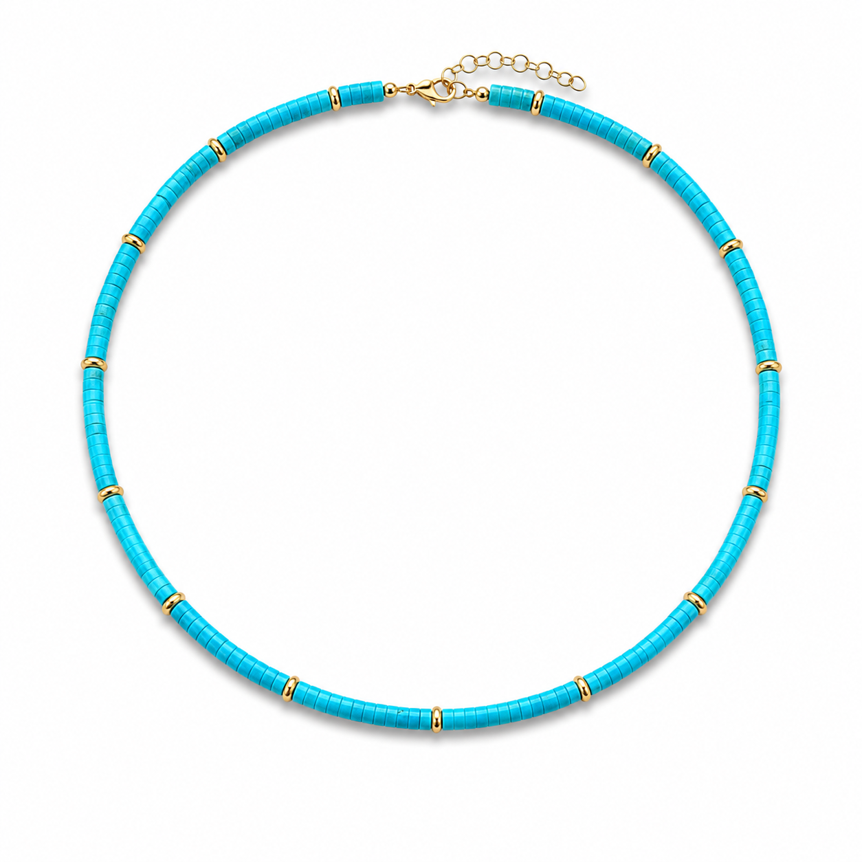 Turquoise Heishi Necklace