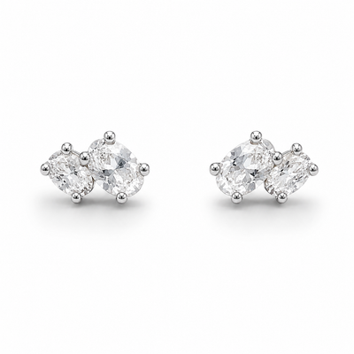 Double Oval stud