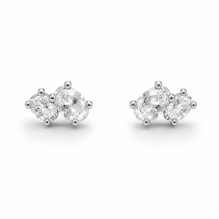 Double Oval stud