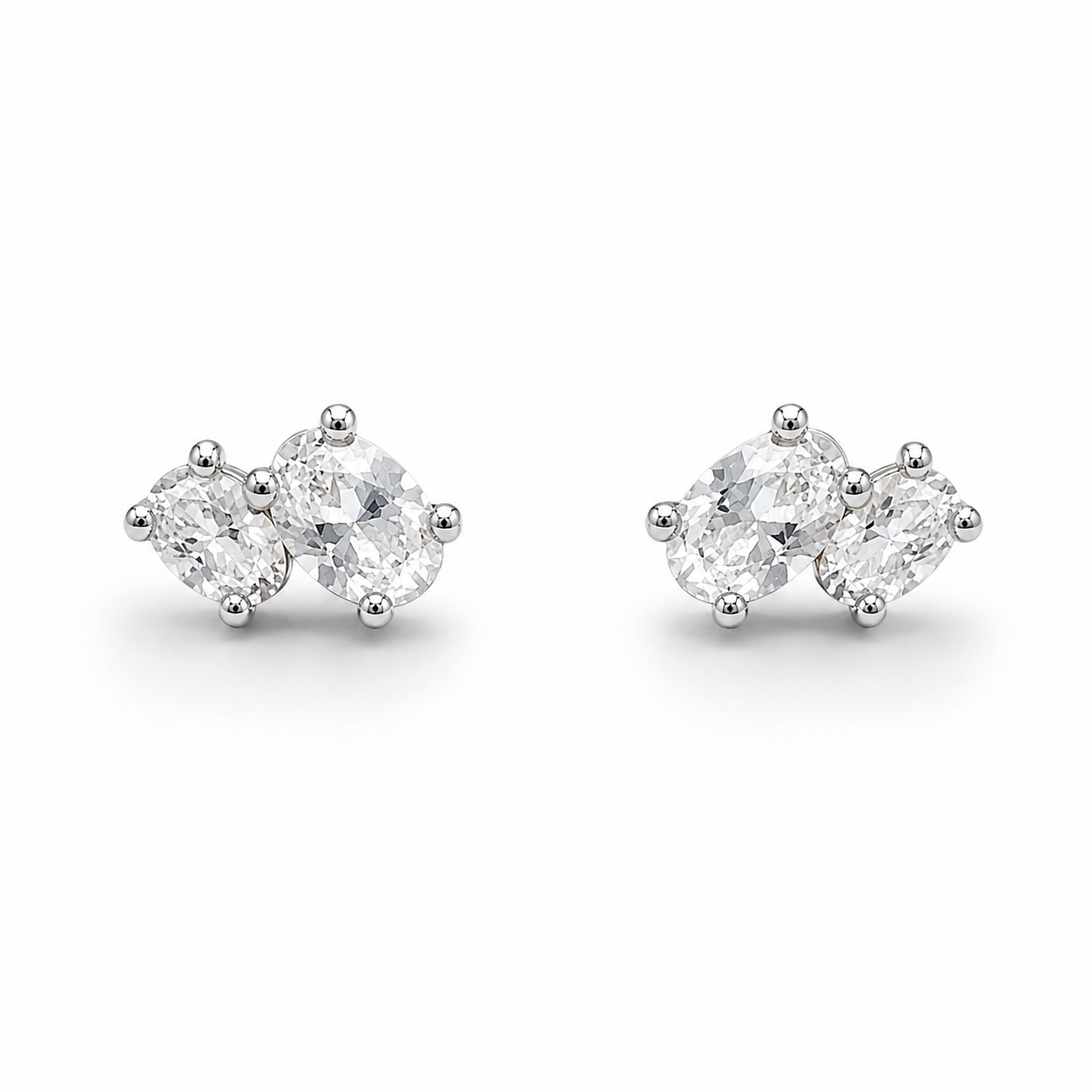 Double Oval stud
