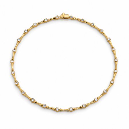 Bamboo Spark Tennis Necklace