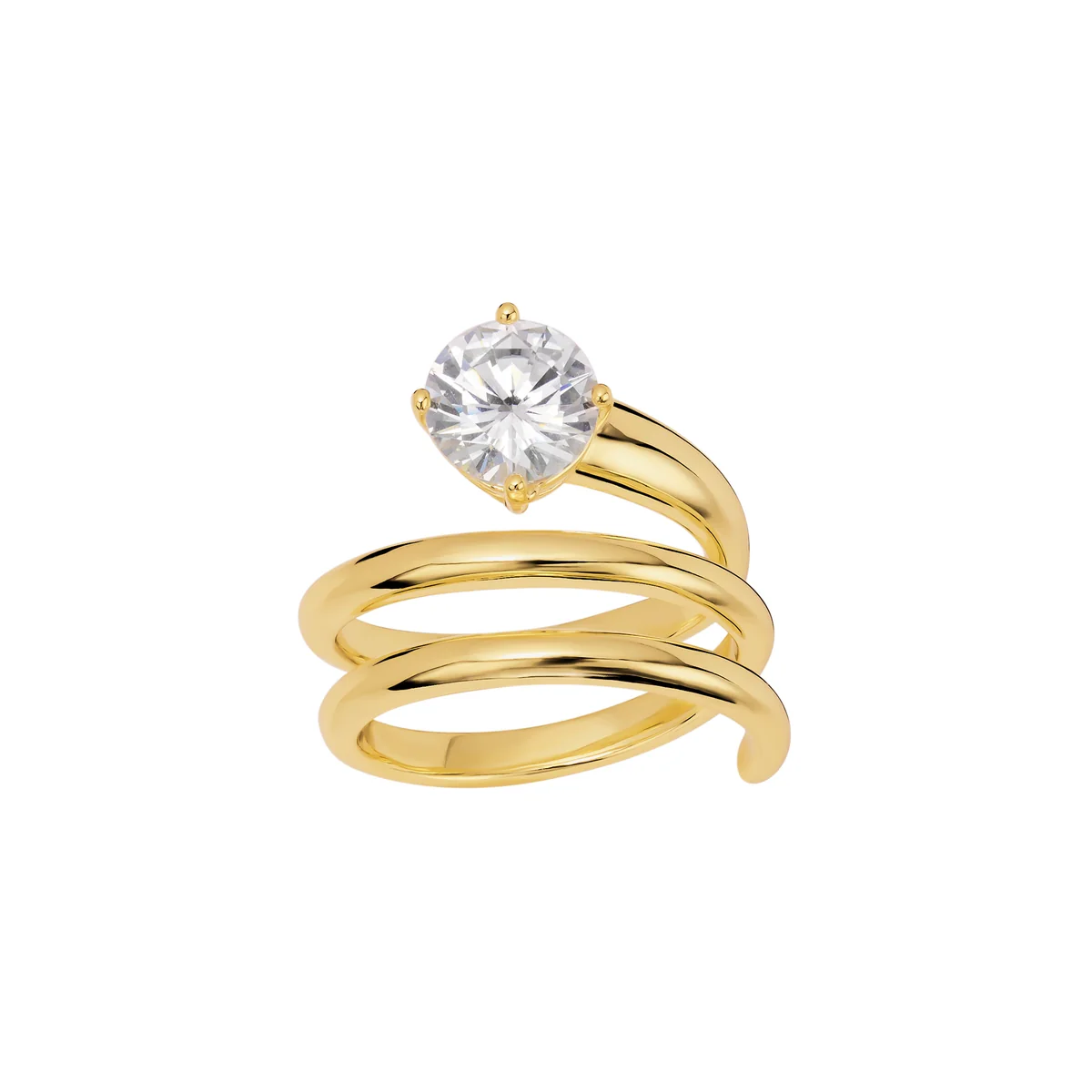Spiral Solitaire Ring