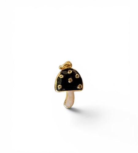 Mini Mushroom Enamel Charm