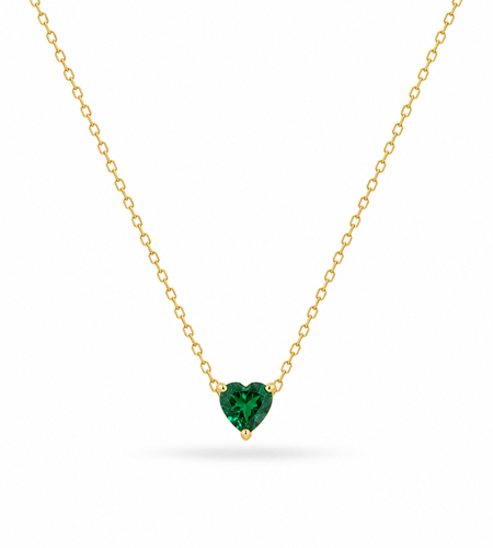 Emerald Heart Necklace