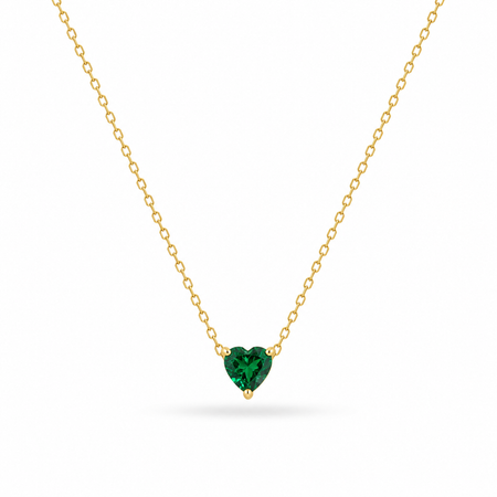 Emerald Heart Necklace