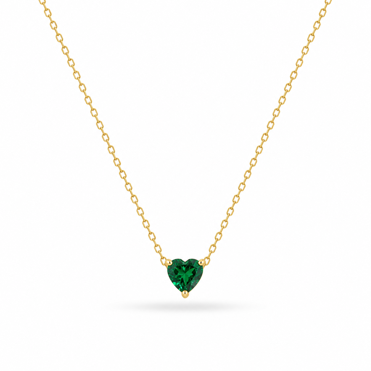 Emerald Heart Necklace