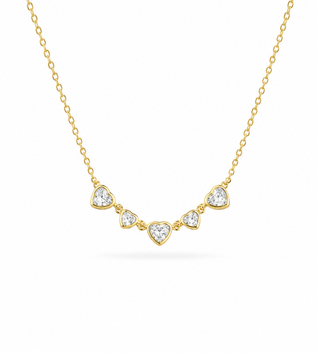 Five Hearts Necklace