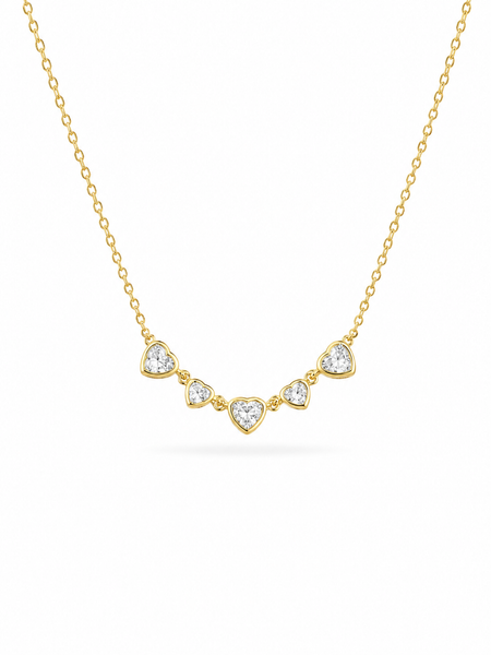 Five Hearts Necklace