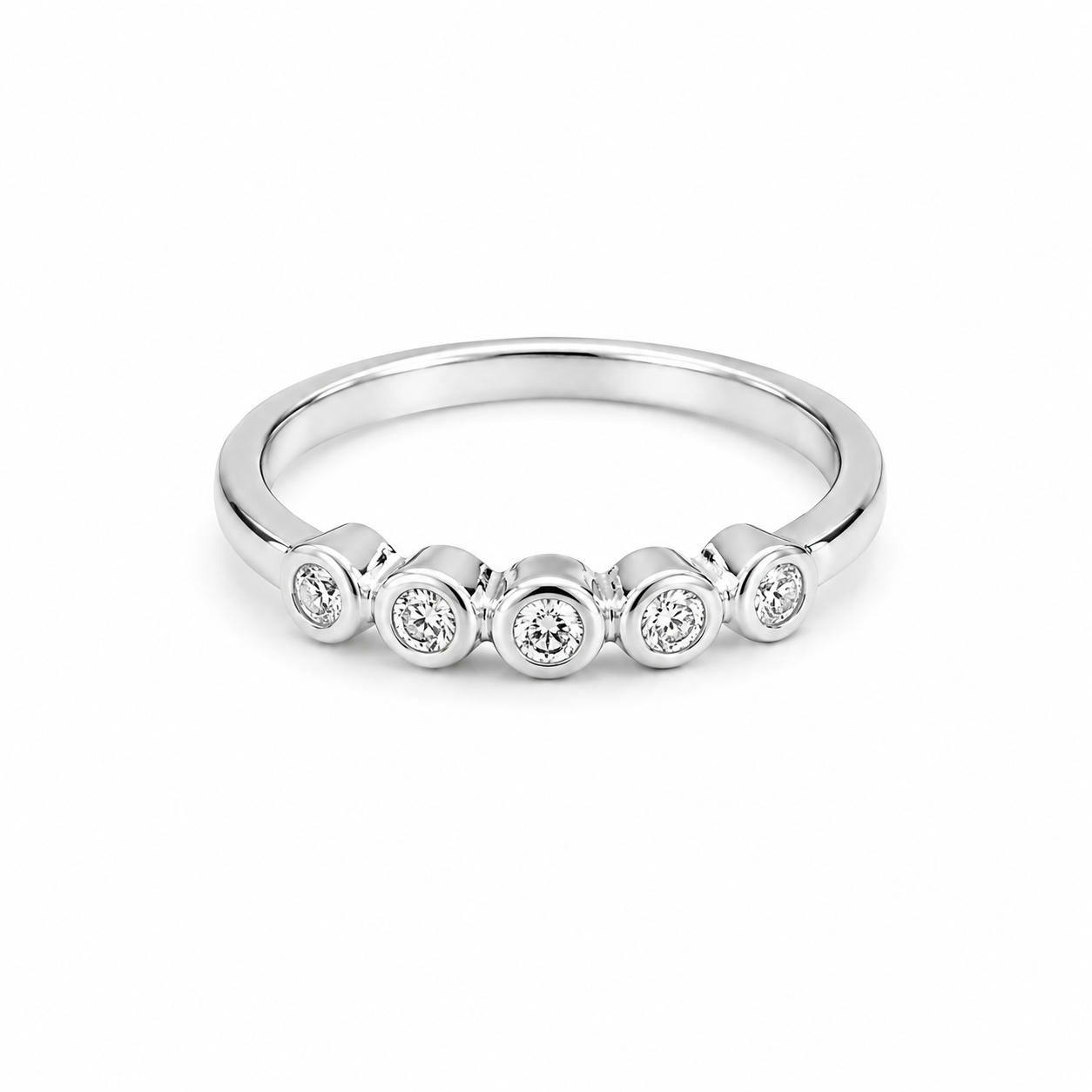 Circle bezel Ring