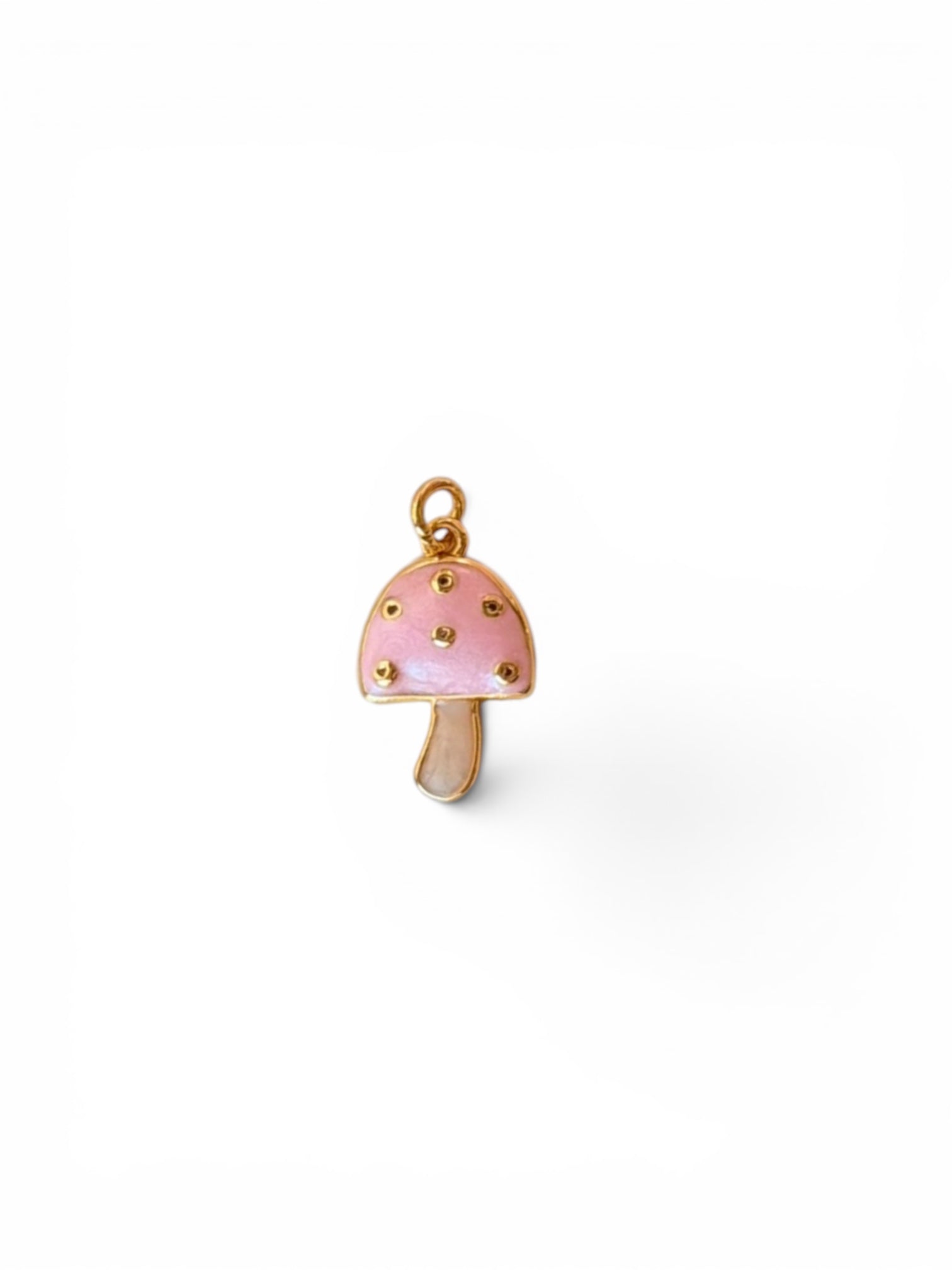 Mini Mushroom Enamel Charm