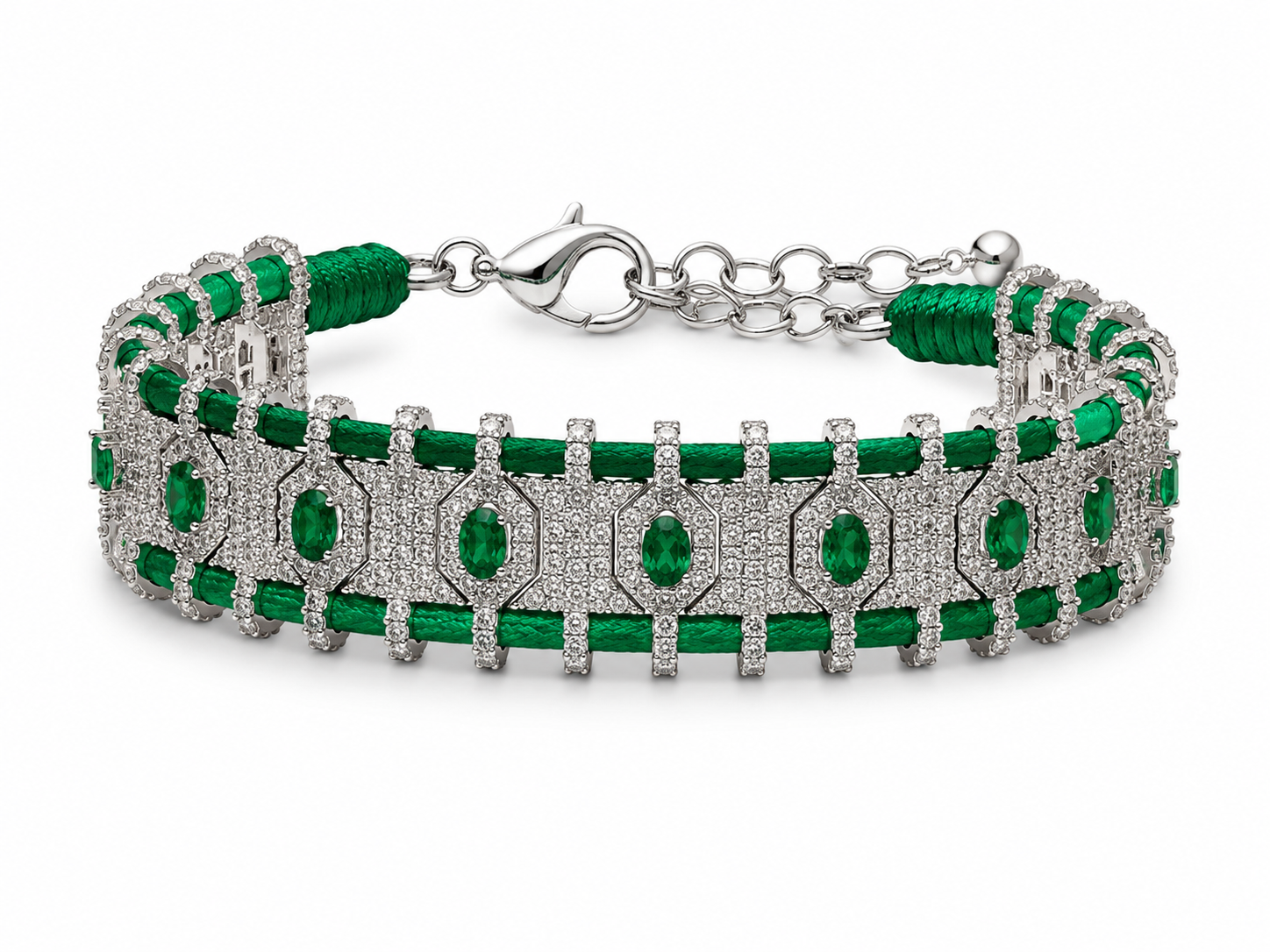 Royal  Crystal Cord Bracelet