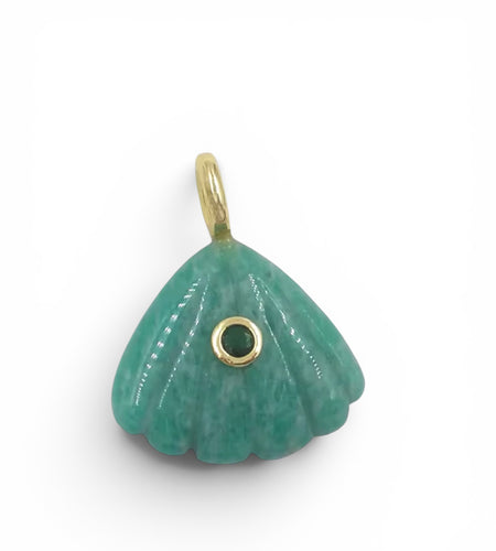 Isla Shell Natural Stone Charm