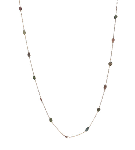 Long Necklace with natural stones