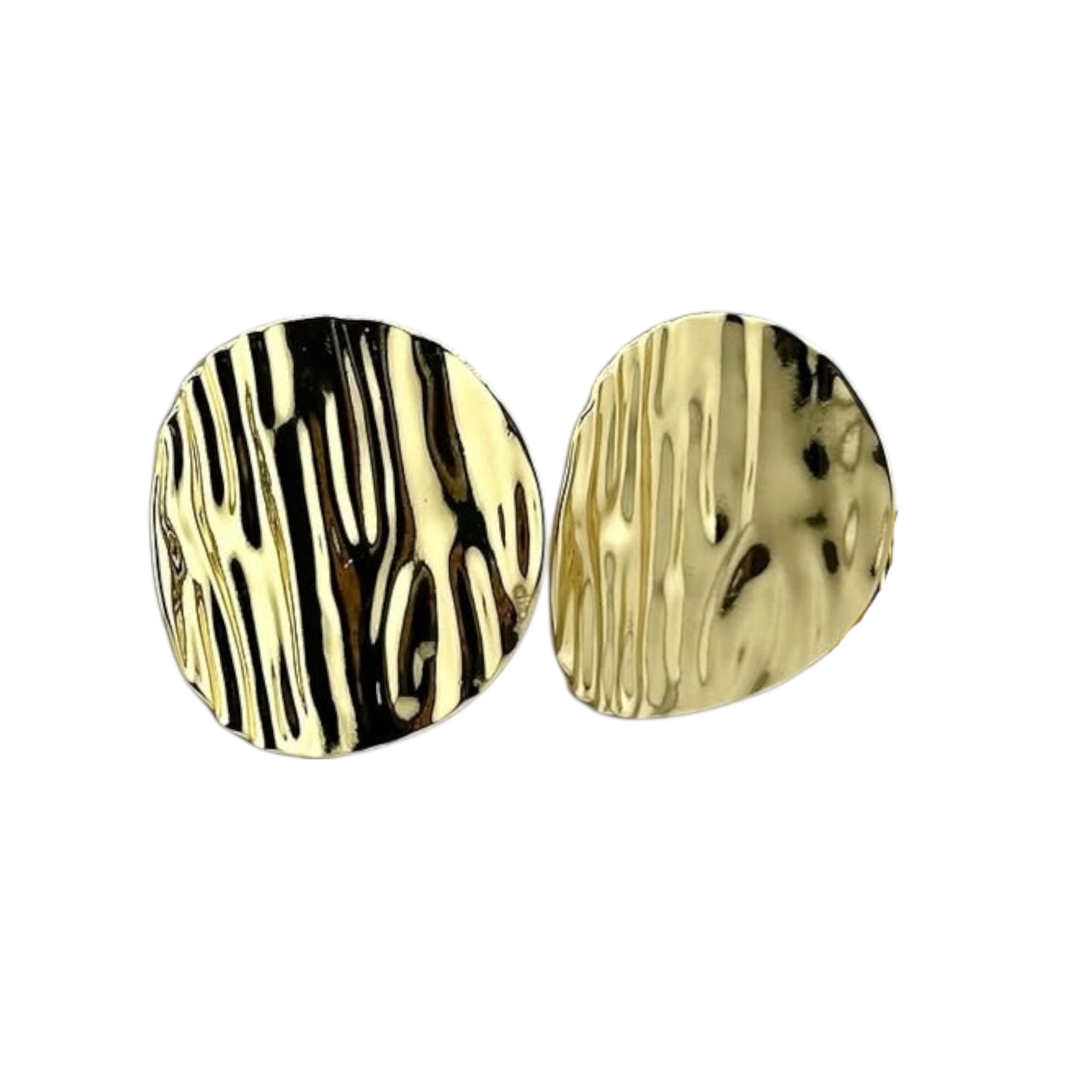 Round big earrings