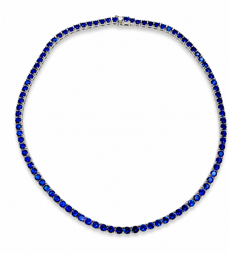 5mm blue Tennis Choker