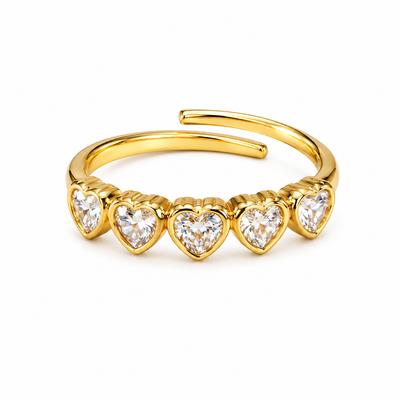 Heart Bezel ring
