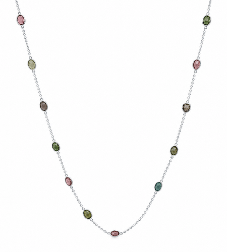Long Necklace with natural stones