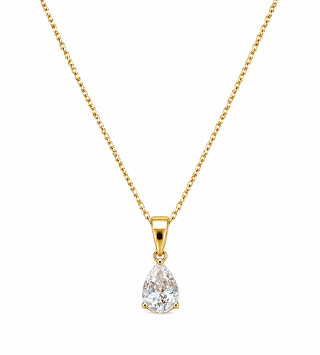 Drop Cz Necklace