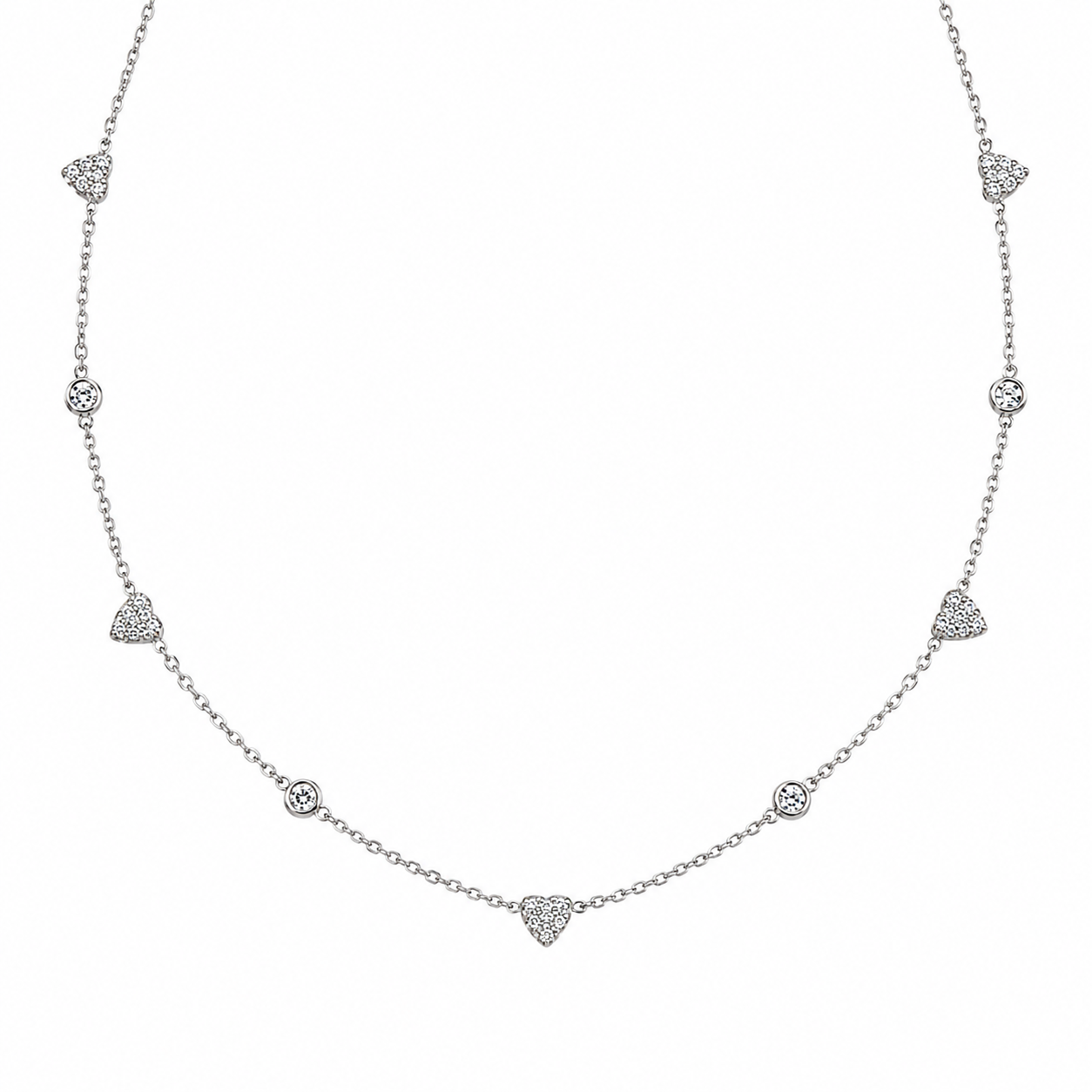 Sparkling Hearts Necklace