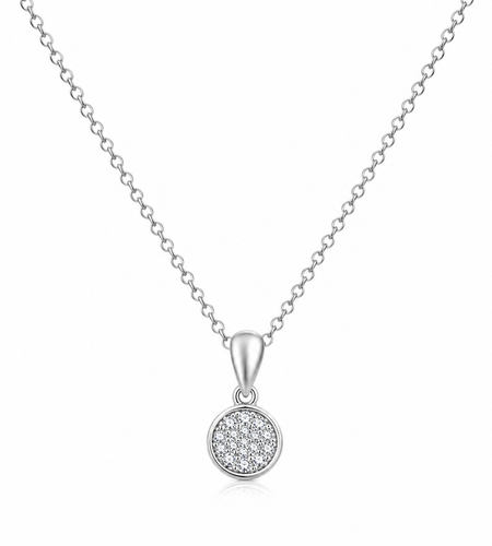 Luna Spark Disc Necklace