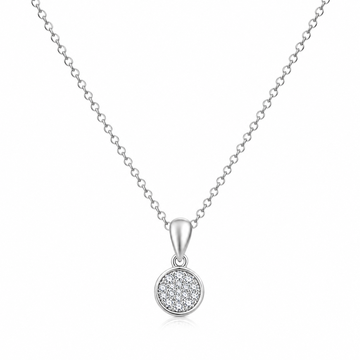 Luna Spark Disc Necklace
