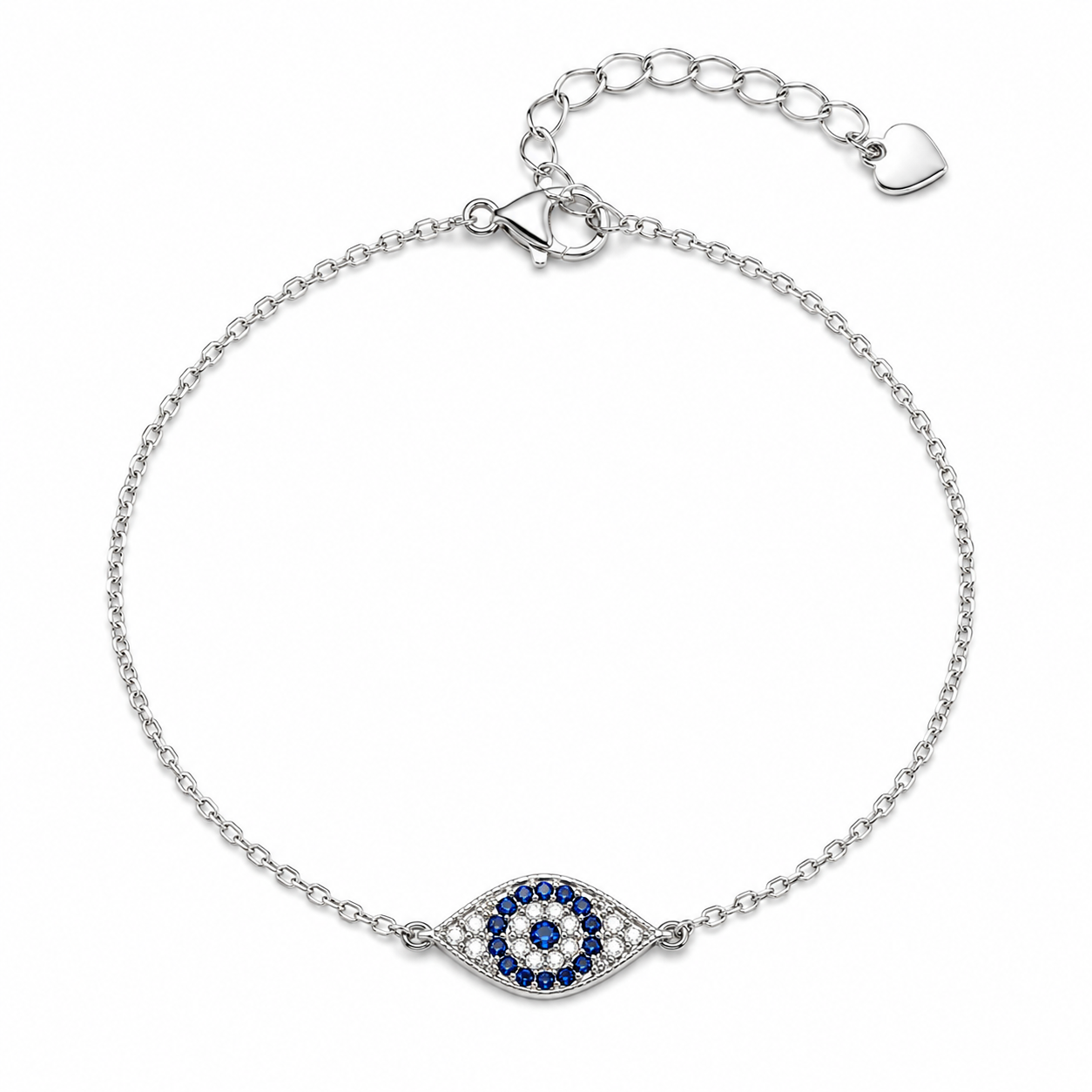 Blue Evil Eye Crystal Bracelet