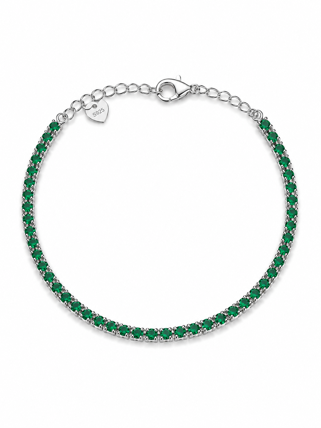 2.5 mm color tennis bracelet