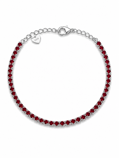 2.5 mm color tennis bracelet