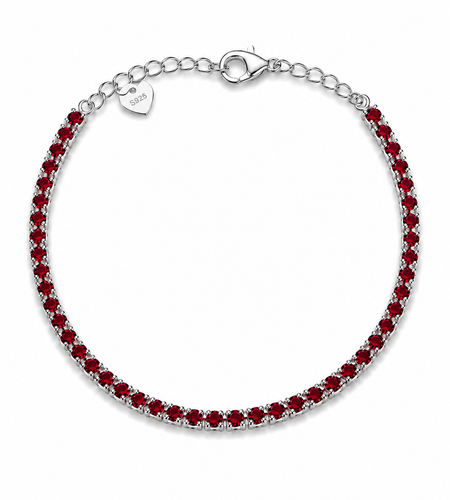 2.5 mm color tennis bracelet
